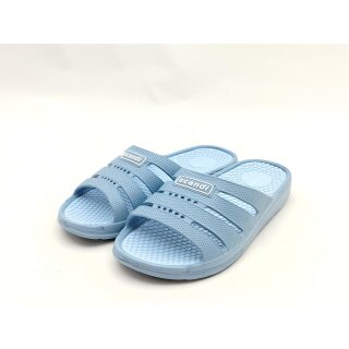 scandi Damen Badepantolette blau