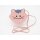 Rosa Tasche Katze oval – kleine Umhängetasche für Kinder
