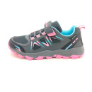 Lico Kinder Tex Klett Halbschuh grau rosa