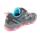 Lico Kinder Tex Klett Halbschuh grau rosa