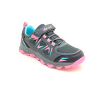 Lico Kinder Tex Klett Halbschuh grau rosa