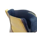 Gemini Damen Schnürstiefelette mit seitlichem Reißverschluss gelb