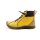 Gemini Damen Schnürstiefelette mit seitlichem Reißverschluss gelb