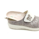 Fly Flot Damen Klett Hauspantoffel lose Einlage braun beige