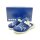 Fly Flot Damen warmer Hauspantoffel dunkelblau mit Stickerei