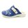 Fly Flot Damen warmer Hauspantoffel dunkelblau mit Stickerei