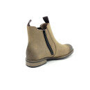 Rieker Damen Stiefelette Warmfutter mit Reißverschluss hellbraun