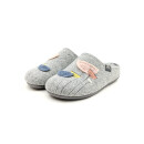 Confort Damen Hauspantoffel lose Einlage grau bestickt