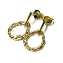 Ohrring 585/- Gold GG Brillant 0,05ct w/si Pendelstecker...