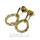 Ohrring 585/- Gold GG Brillant 0,05ct w/si Pendelstecker Ohrstecker