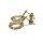 Ohrring 585/- Gold GG Brillant 0,05ct w/si Pendelstecker Ohrstecker
