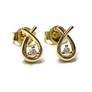 Ohrring 585/- Gelbgold Brillant 0,04ct w/si Ohrstecker...