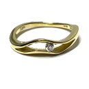 Ring 585/- Gold Brillant 0,015ct (w/si) Kordeloptik...