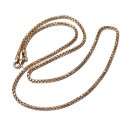 Kette 925/- Silber rosévergoldet Venezianer diamantiert stabil beweglich Silberkette 60cm