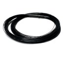 Kette Stahlseil schwarz mehrreihig 55reihig Klippverschluß Edelstahl Halsreif 42cm
