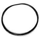 Kette Stahlseil schwarz mehrreihig 55reihig Klippverschluß Edelstahl Halsreif 42cm