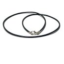 Lederband grau 925 Silber Karabiner Verschluß Sie...