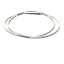 Kette Silikon weiß 1,6mm Titankern...