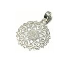 Anhänger 925 Silber Blume des Lebens matt...