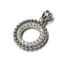 Anhänger 925/- Silber rhodiniert Zirkonia Kugeloptik...