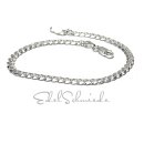 Armband 925/- Silber Panzerkette Glanz Kettenglieder...