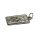 Sternzeichen Kettenanhänger 925/- Silber rhodiniert teilweise matt - Fische - Platte rechteckig