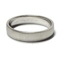Bandring 925 Silber rhodiniert matt quermatt 4,5mm breit...