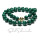 Kette 585/- Gold Magnet Schließe Malachit Kugel 10mm Collier Edelstein 48cm