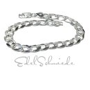 Armband 925/- Silber Panzerkette Glanz Kettenglieder...