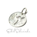 Anhänger Silber 925 Platte Elfe Märchenfee 14mm...
