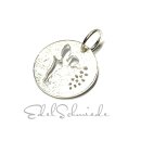 Anhänger Silber 925 Platte Elfe Märchenfee 14mm...