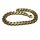 Armband Edelstahl Panzerkette bicolor Kettenglieder Matt Klassiker Männerschmuck 21cm