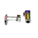 Ohrstecker 925 Silber rhodiniert Buntstift farbig Kinderschmuck Schulanfang
