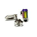 Ohrstecker 925 Silber rhodiniert Buntstift farbig Kinderschmuck Schulanfang