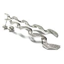 Ohrring 925 Silber rhodiniert Zirkonia Glanz Ohrstecker edel