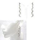 Ohrring 925 Silber rhodiniert Zirkonia Glanz Ohrstecker edel