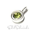 Anhänger 925 Silber Peridot rund facettiert...