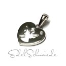 Anhänger 925 Silber rhodiniert Zirkonia Schutzengel...