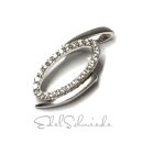Anhänger 925 Silber rhodiniert Zirkonia...