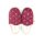 scandi Damen Hauspantoffel rot mit Blumen bestickt