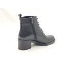 Piazza Damen Schnürstiefelette mit seitlichem Reißverschluss 5 cm Absatz schwarz