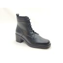 Piazza Damen Schnürstiefelette mit seitlichem Reißverschluss 5 cm Absatz schwarz