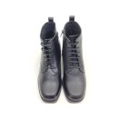 Piazza Damen Schnürstiefelette mit seitlichem Reißverschluss 5 cm Absatz schwarz