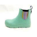Fischer Damen Gummi Kurzstiefelette mint mit bunten...