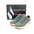 Skechers Herren Schnürschuh olive, helle Laufsohle
