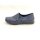 Rieker Damen Slipper blau mit Ziernähten