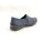 Rieker Damen Slipper blau mit Ziernähten
