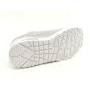 Skechers Damen Sneaker Schnürer silber, modische Laufsohle