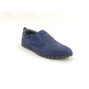 Manitu Herren Slipper nubuk blau
