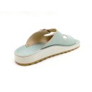 FlyFlot Damen Pantolette mit Schnallen hellgrün